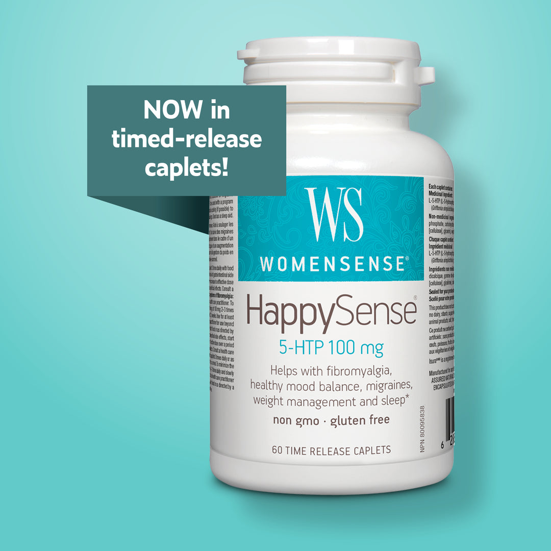 Caplets à libération prolongée HappySense® 5-HTP 100mg