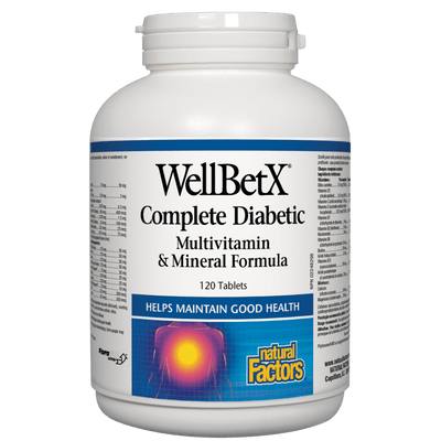 WellBetX Complete Diabetic  Multivitamin & Mineral Formula  Tablets