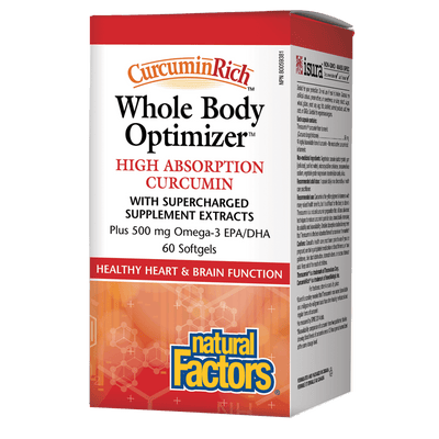 Whole Body Optimizer High Absorption Curcumin, CurcuminRich Softgels