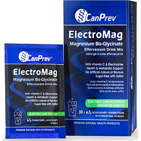 CanPrev ElectroMag Effervescent Drink Mix Lemon-Lime | 30 Packets