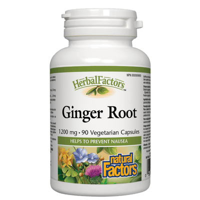 Ginger Root 1200 mg, HerbalFactors Vegetarian Capsules