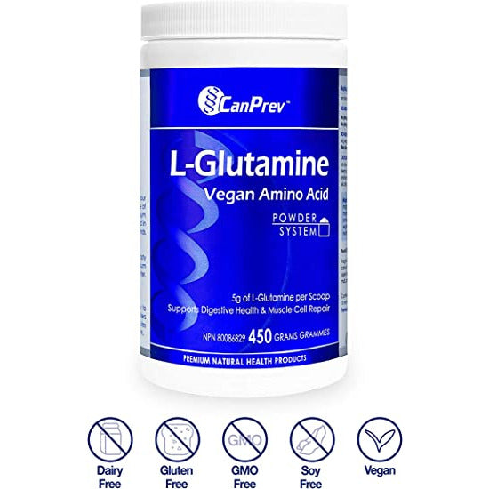 CanPrev L-Glutamine Vegan Amino Acid Powder | 450 g
