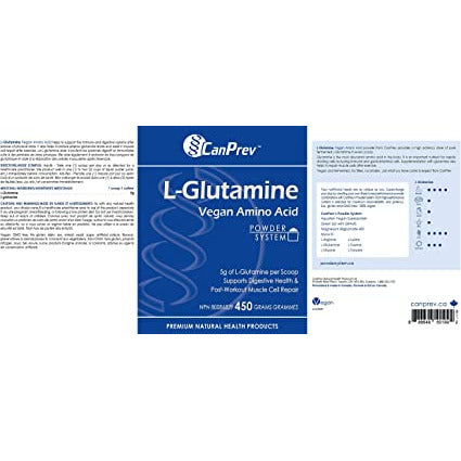 CanPrev L-Glutamine Vegan Amino Acid Powder | 450 g