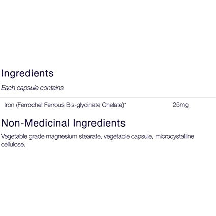 CanPrev Iron Bisglycinate 25mg | 120 Capsules