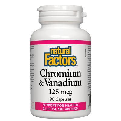 Chromium & Vanadium  125 mcg Capsules