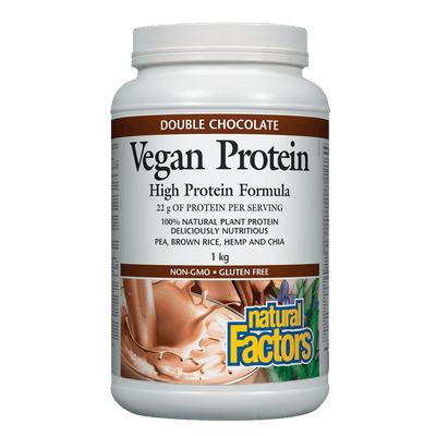 Vegan Protein High Protein Formula, Double Chocolate Powder