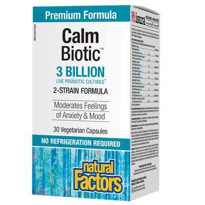 Calm Biotic  3 Billion Live Probiotic Cultures Vegetarian Capsules