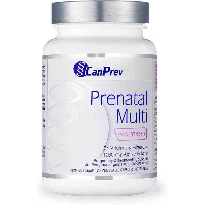 CanPrev Prenatal Multi | Pregnancy & Breastfeeding Support – 120 Veg Capsules