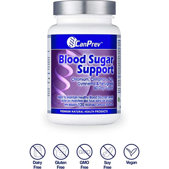 CanPrev Blood Sugar Support | 120 Veg Capsules
