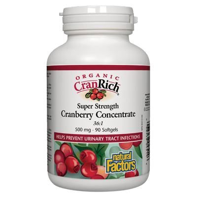 Organic CranRich Super Strength Cranberry Concentrate 500 mg Softgels