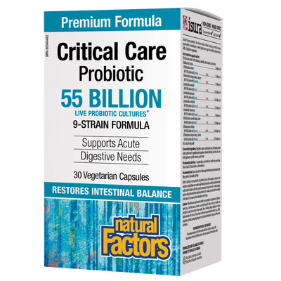 Critical Care Probiotic  55 Billion Live Probiotic Cultures Vegetarian Capsules