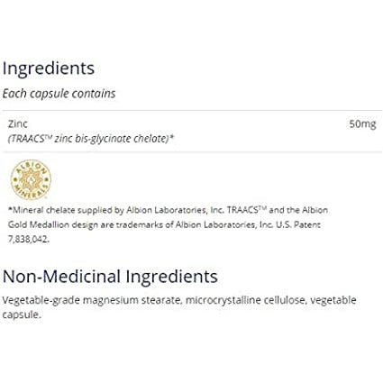 CanPrev Zinc Bisglycinate 50mg Ultra Strength | 120 Veg Capsules
